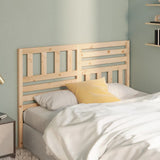 Bed Headboard Natural Wood Solid Pine Wood 166x4x100 cm 814154