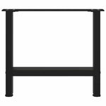 ZNTS Coffee Table Legs Black 2 pcs 60x cm Steel 4013284