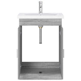 Bathroom Furniture Set Grey Sonoma 61 x 40 x 84.5 cm 3404355