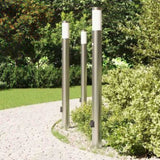 Bollard Lights with Sensor&Outlet 3pcs 110 cm Stainless Steel IP44 4006022