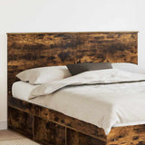 Headboard with Headboard Smoked Oak 160 cm Engineered wood 887742