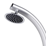 Garden Shower with Grey Base 220 cm Aluminium 3070786