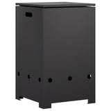 Propane Tank Cover 40 x 40 x 66 cm Steel Black 8020117