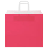 Paper Bags 250 pcs with Handles Pink 32x22x28 cm 4101904