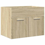 2 Piece Bathroom Furniture Set Sonoma Oak Engineered Wood 856372