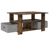 Coffee Table Smoked Oak 77 x 55 x 42 cm Engineered Wood 8000416