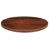 Table Top 90x3.8 cm Round Solid Wood Reclaimed 370045