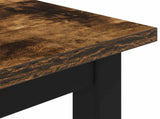 Bench Smoke Oak 200 x 35 x 45 cm Engineered Wood 892610