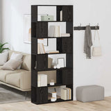 TV Cabinet Set Black 80 x 24 x 186 cm Engineered Wood 863154