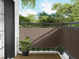 Balcony Screen Taupe 100 x 800 cm Oxford Fabric 42030740