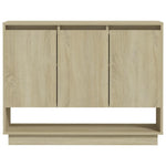 ZNTS Sideboard Sonoma Oak 97x31x75 cm Engineered Wood 809533