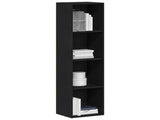 Book Cabinet Black Oak 36 x 30 x 143 cm Engineered Wood 862396