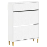 Shoe Cabinet DELFT 78 x 24 x 103 cm Engineered Wood White 897095