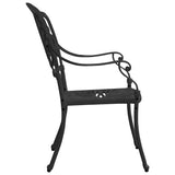 Bistro Set Black Cast Aluminium Durable Bistro Set Round 3070572