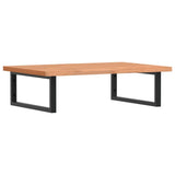 Basin Shelf Wall Mounted Steel and Solid Wood Beech 3302449