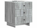 Bedside Cabinet Grey Sonoma 43 x 41 x 66.5 cm Engineered Wood 893871