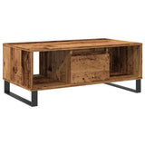 ZNTS Coffee Table Old Wood 90x50x36.5 cm Engineered Wood 857340