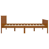 Bed Frame without Mattress Honey Brown Solid Wood Pine 120x200cm 322190