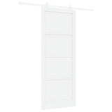 Sliding Door ORKDAL White 93 x 232 cm Solid Pine Wood 3333435
