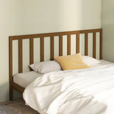 Bed Headboard Honey Brown 206x4x100 cm Solid Wood Pine 817763