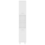 4 Piece Bathroom Furniture Set White Engineered Wood 3056898