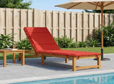 Sunlounger Cushion GEMERT 100% Polyester Red 200 x 60 x 3 cm 948525