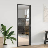 Glass Door Fretwork Black 76 x 3.5 x 201.5 cm Aluminium 42012449