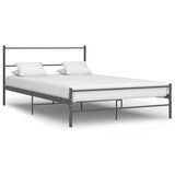 Bed Frame without Mattress Grey Metal 120x200 cm 284686