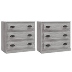 Sideboards 2 pcs Grey Sonoma Engineered Wood 3185245