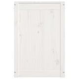 Laundry Box White 88.5x44x66 cm Solid Wood Pine 823570