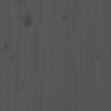 Headboard Grey 81x4x100 cm Solid Wood Pine 818747
