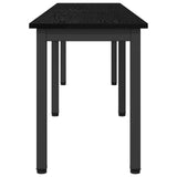 Bench Black Oak 160 x 35 x 45 cm Engineered Wood 892602