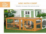 Wooden Chicken Coop with Perches, Doors, Combinable Design, for 2-4 Chickens - Natural Wood Colour T3398P555854