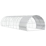 Chicken Coop Silver 1000 x 300 x 200 cm Galvanised Steel 3434699