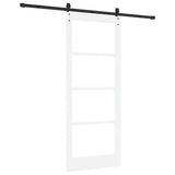 Sliding Door Manual ORKDAL White 86 x 211 cm Wood and metal 3332482