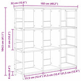 Bookshelf Old Wood 102 x 32 x 104.5 cm Engineered Wood 884010