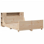 ZNTS Bed Frame without Mattress 160x200 cm Solid Wood Pine 3323761