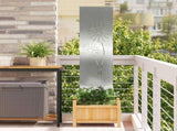 Garden Privacy Screen Silver 32 x 140 cm Galvanised steel 876236
