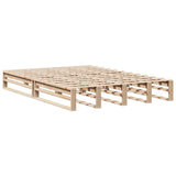 Bed Frame without Mattress 120x200 cm Solid Wood Pine 850839