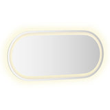 LED Bathroom Mirror Transparent 80 x 35 cm Tempered Glass 42045853