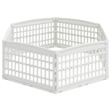 6 Panel Dog Playpen White 179 x 151 x 58 cm Plastic 42027223