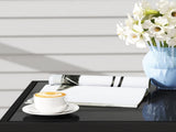 3 Pieces Rattan Bistro Set with Cushions, Wicker Garden Furniture Set, Glass Top Coffee Table and T3398P318618