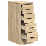 Garage Storage Cabinet Sonoma Oak 30x51x85 cm Solid Wood Pine 860582