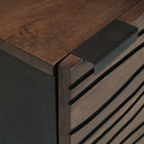 Bedside Cabinet Walnut 40 x 33 x 46 cm Solid Acacia wood 4018004