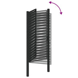 Garden Gate Lockable Black 100x180 cm Aluminium 42004149