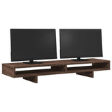 Monitor Stand Brown Oak 100x27x15 cm Engineered Wood 854757