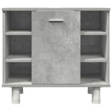 3 Piece Bathroom Furniture Set Concrete Grey Engineered Wood 3324854