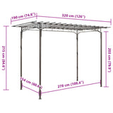 Rose Arch Garden Arbor Steel Garden Decoration 40791