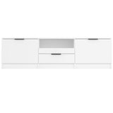TV Cabinet White 140x35x40 cm Engineered Wood 811448
