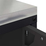 Kitchen Storage HATTEM Black 90 x 50 x 53 cm Steel 874996